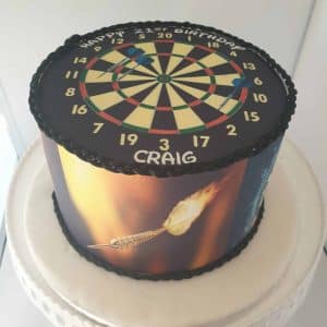 Dart Board cake topper - Image 2