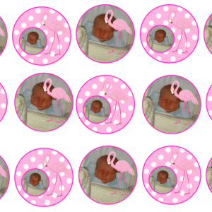 Flamingo Photo Cake Pink Topper - Image 2