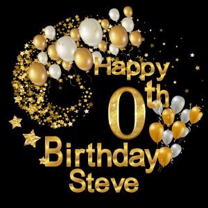 60Th Birthday Topper (Black And Gold) - Image 2
