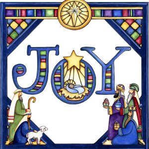Birth of Jesus cake topper