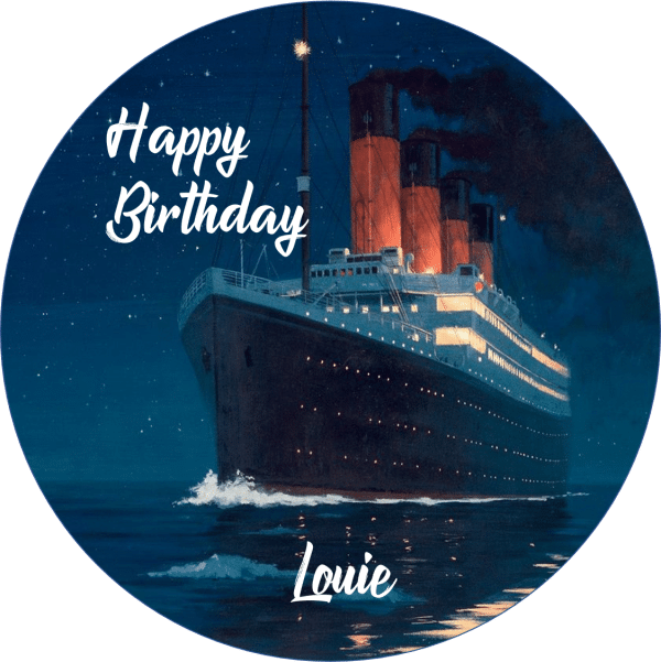 Titanic ship Cake Topper - Image 3
