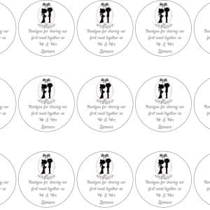 wedding cupcake toppers with a personal message for all your guests