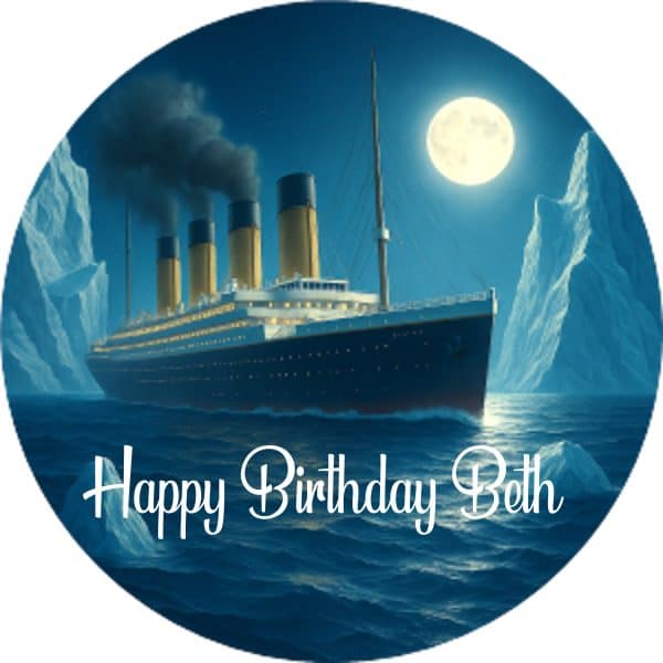 Titanic ship Cake Topper - Image 2