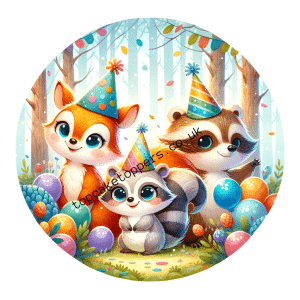Woodland animal forest scene - Image 4