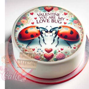 Love bug valentines cake Toppers - Image 2