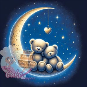 Valentines cake topper Love you to the moon and back - Image 6