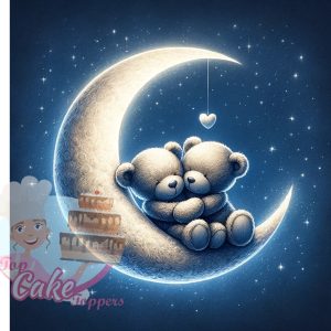 Valentines cake topper Love you to the moon and back - Image 5