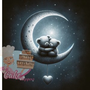 Valentines cake topper Love you to the moon and back - Image 4