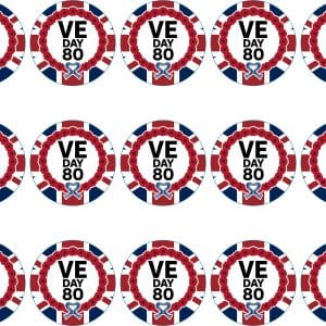 VE Day cupcake toppers - Image 3