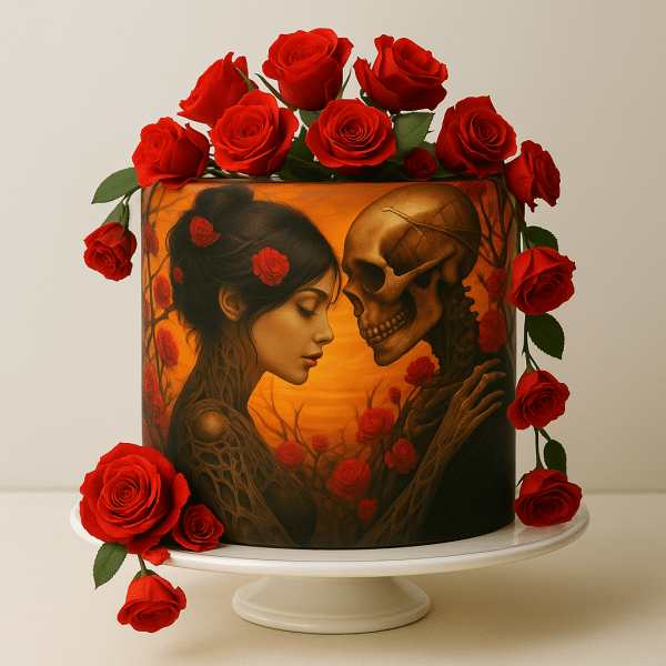 Gothic Romance cake topper - Image 3