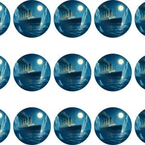 Titanic Ship cupcake topper