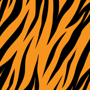 Tiger skin cake topper