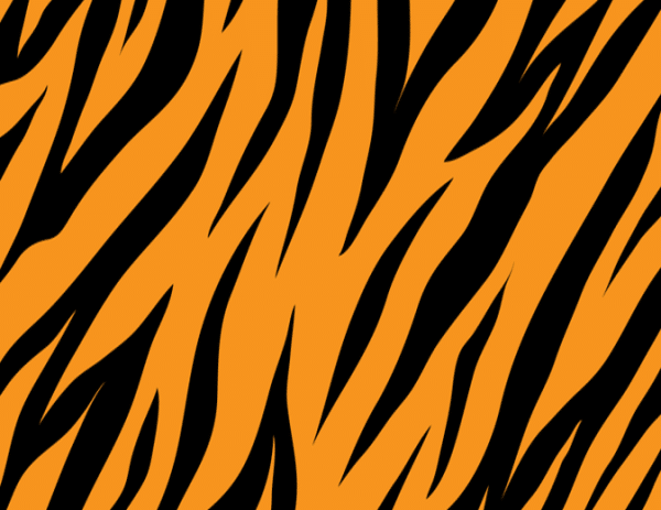 Tiger skin cake topper